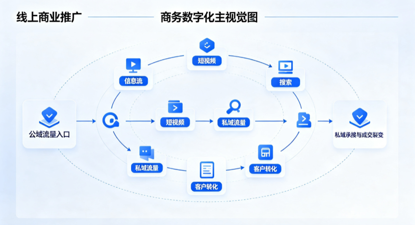 高青县线上商业推广怎么做？全域流量闭环搭建与低成本转化实战指南